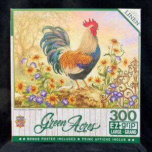 MASTER PIECES Morning Glory 300-PC PUZZLE  24” x 18” New in Box